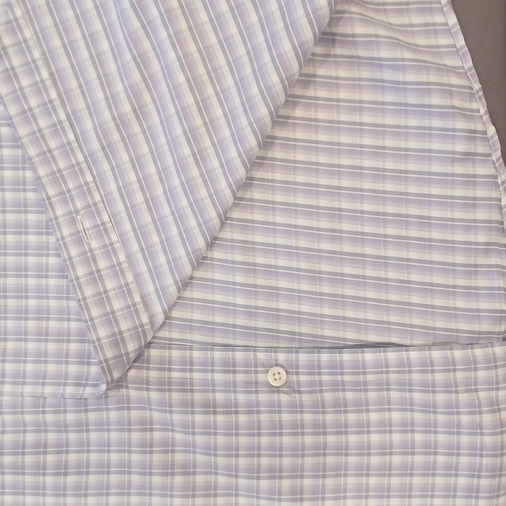 Checkered Zegna Purple Checkered Shirt View 4